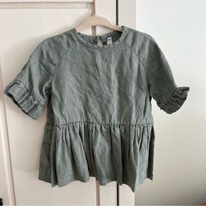 Bebe Organic Linen Tunic Top Dress